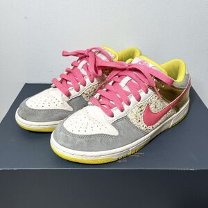 Nike Dunk Low 6.0 Sneakers White Metallic Gold 314141-162 2008 Women Sz 7.5